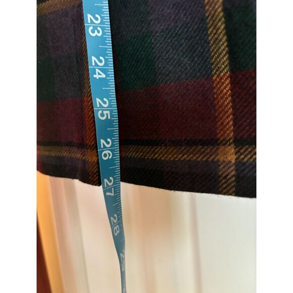 Summit Sportswear Plaid A Line Midi Pleated Skirt Waist 25" - Picture 3 of 12